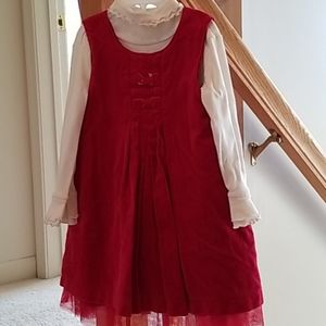 Toddler 3 piece red dress